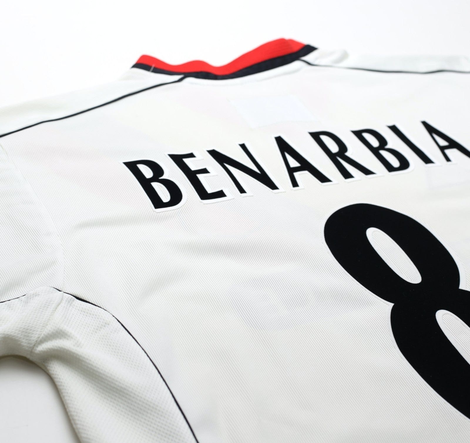 2002/03 BENARBIA #8 Manchester City Vintage LCS Away Football Shirt (L)