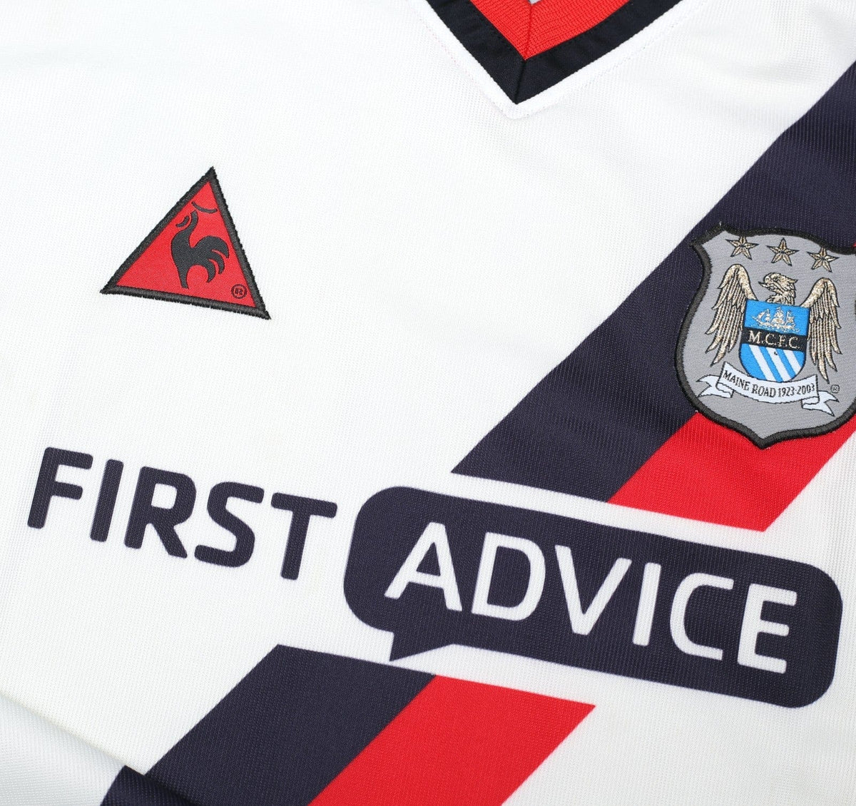 2002/03 BENARBIA #8 Manchester City Vintage LCS Away Football Shirt (L)