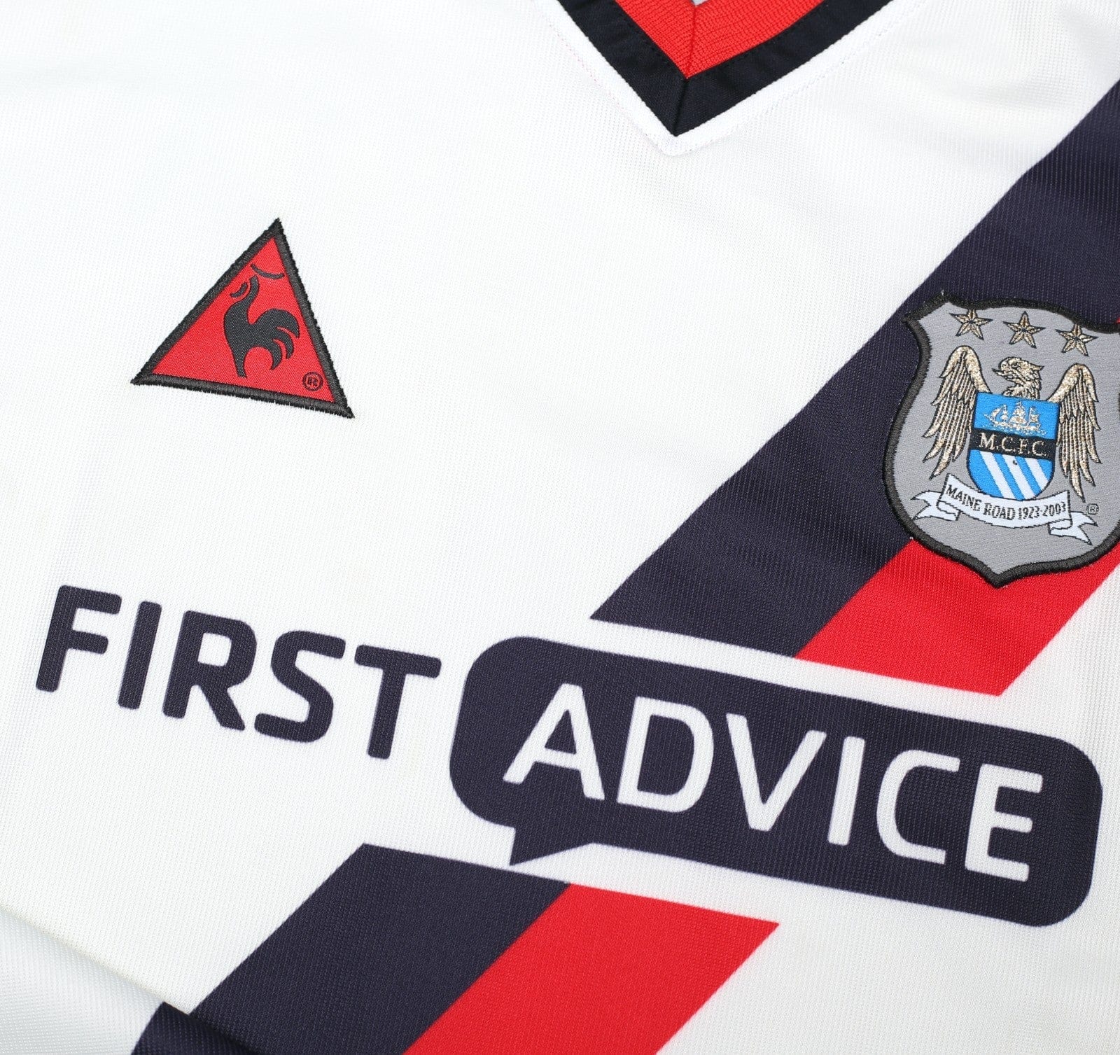 2002/03 BENARBIA #8 Manchester City Vintage LCS Away Football Shirt (L)