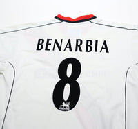 2002/03 BENARBIA #8 Manchester City Vintage LCS Away Football Shirt (L)