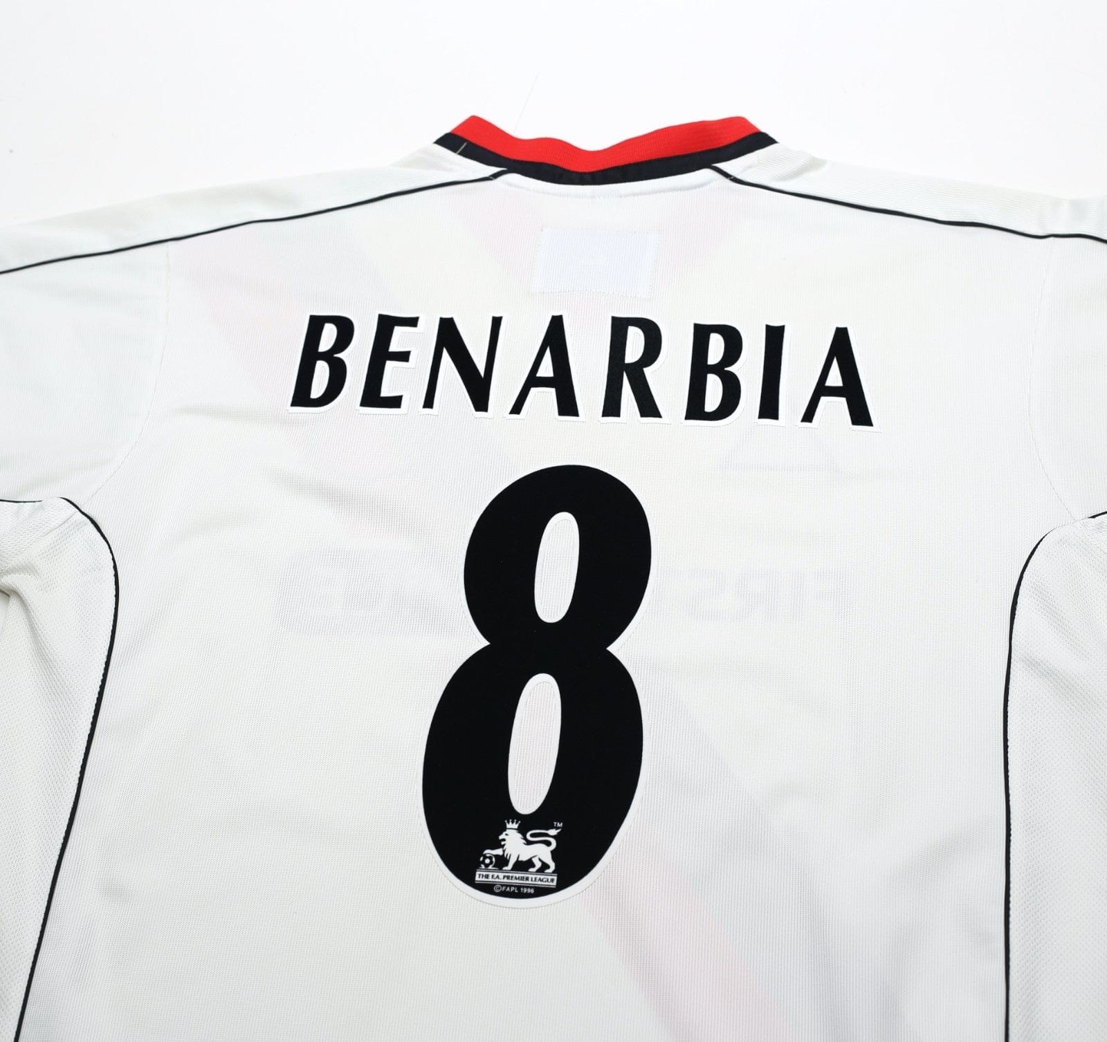 2002/03 BENARBIA #8 Manchester City Vintage LCS Away Football Shirt (L)