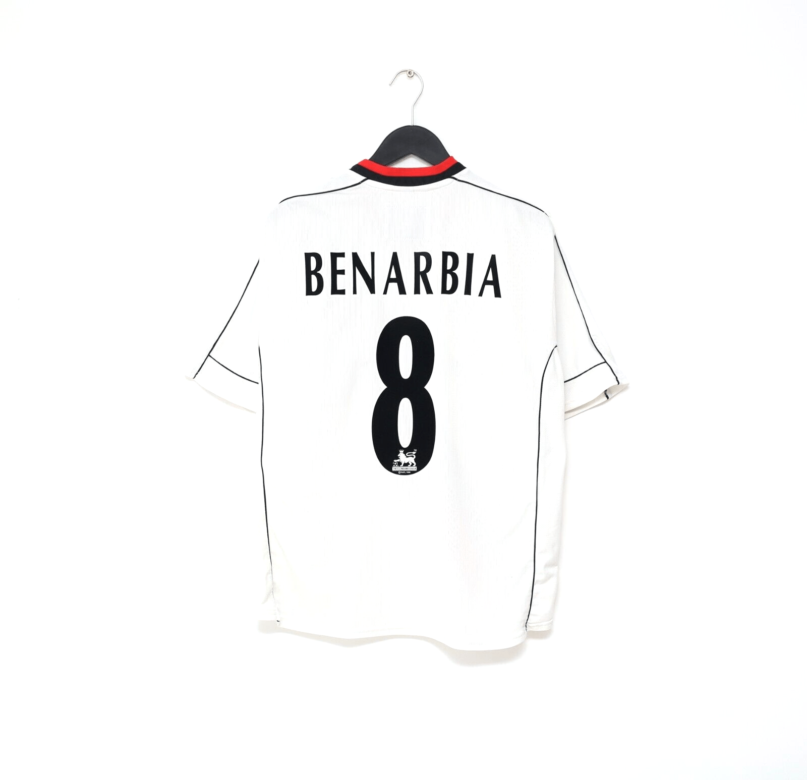 2002/03 BENARBIA #8 Manchester City Vintage LCS Away Football Shirt (L)