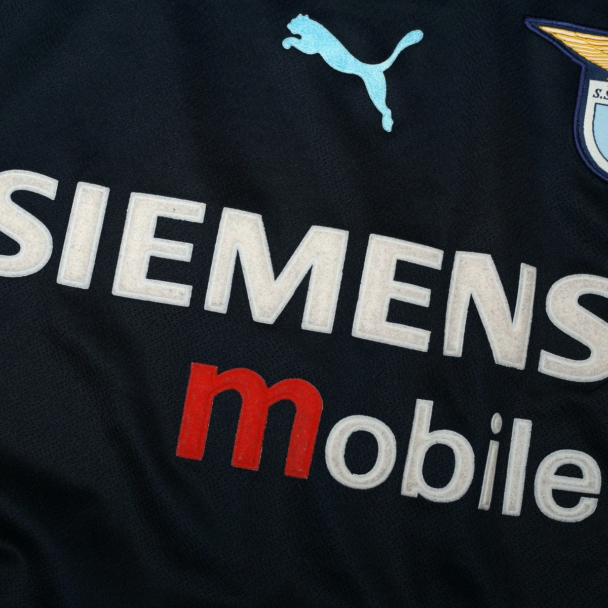 2002/03 Claudio Lopez #7 Lazio Vintage PUMA Away Football Shirt (M)