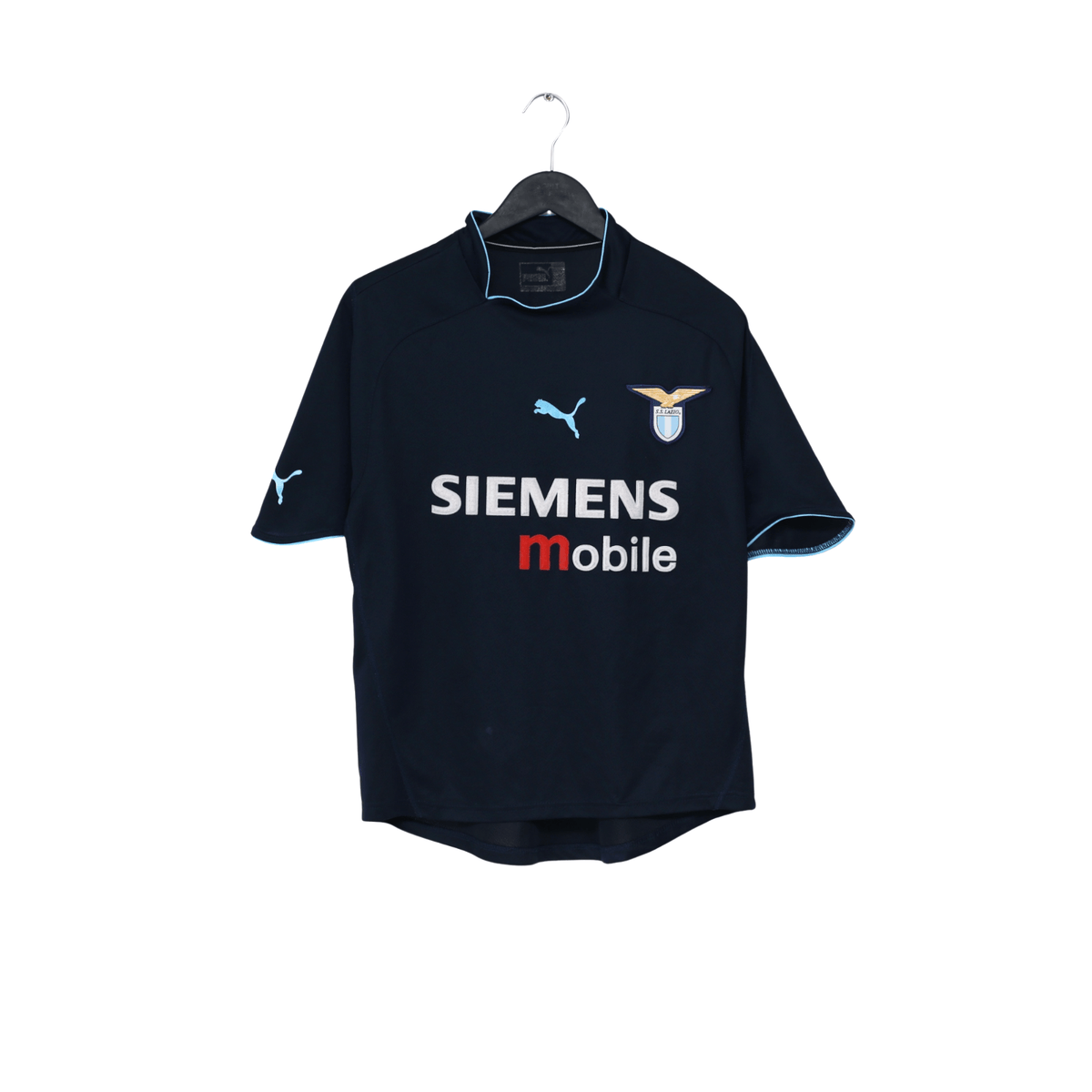 2002/03 Claudio Lopez #7 Lazio Vintage PUMA Away Football Shirt (M)