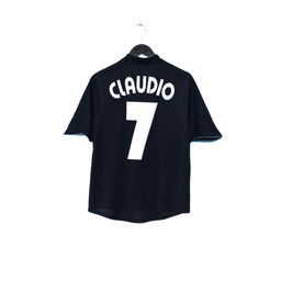 2002/03 Claudio Lopez #7 Lazio Vintage PUMA Away Football Shirt (M)