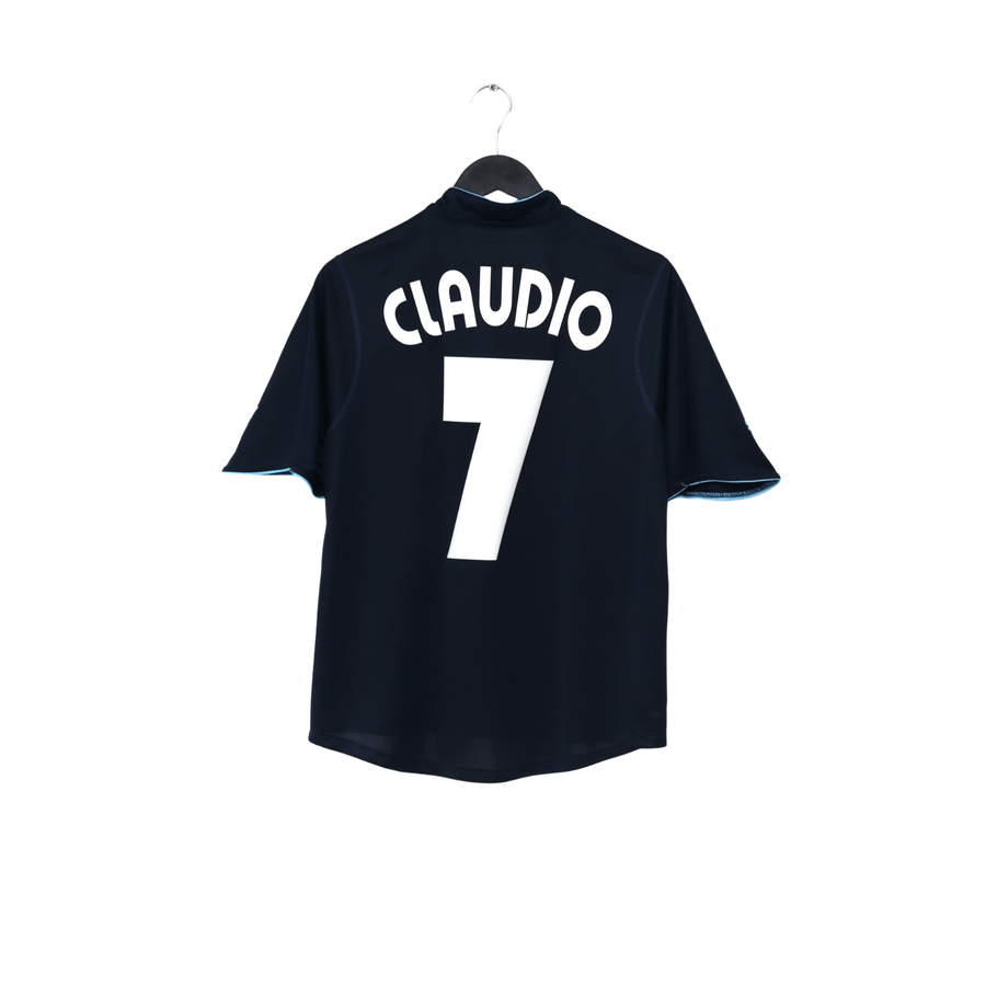 2002/03 Claudio Lopez #7 Lazio Vintage PUMA Away Football Shirt (M)