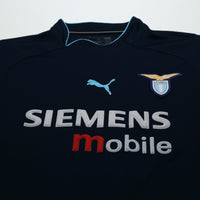 2002/03 Claudio Lopez #7 Lazio Vintage PUMA Away Football Shirt (M)