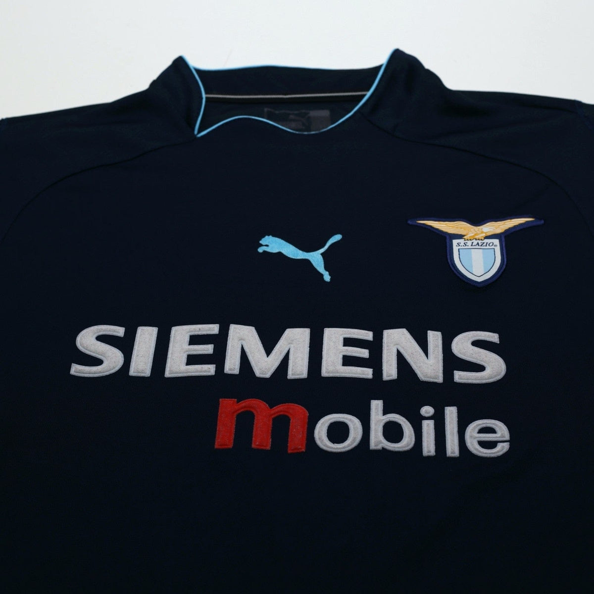 2002/03 Claudio Lopez #7 Lazio Vintage PUMA Away Football Shirt (M)