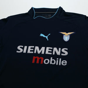 2002/03 Claudio Lopez #7 Lazio Vintage PUMA Away Football Shirt (M)