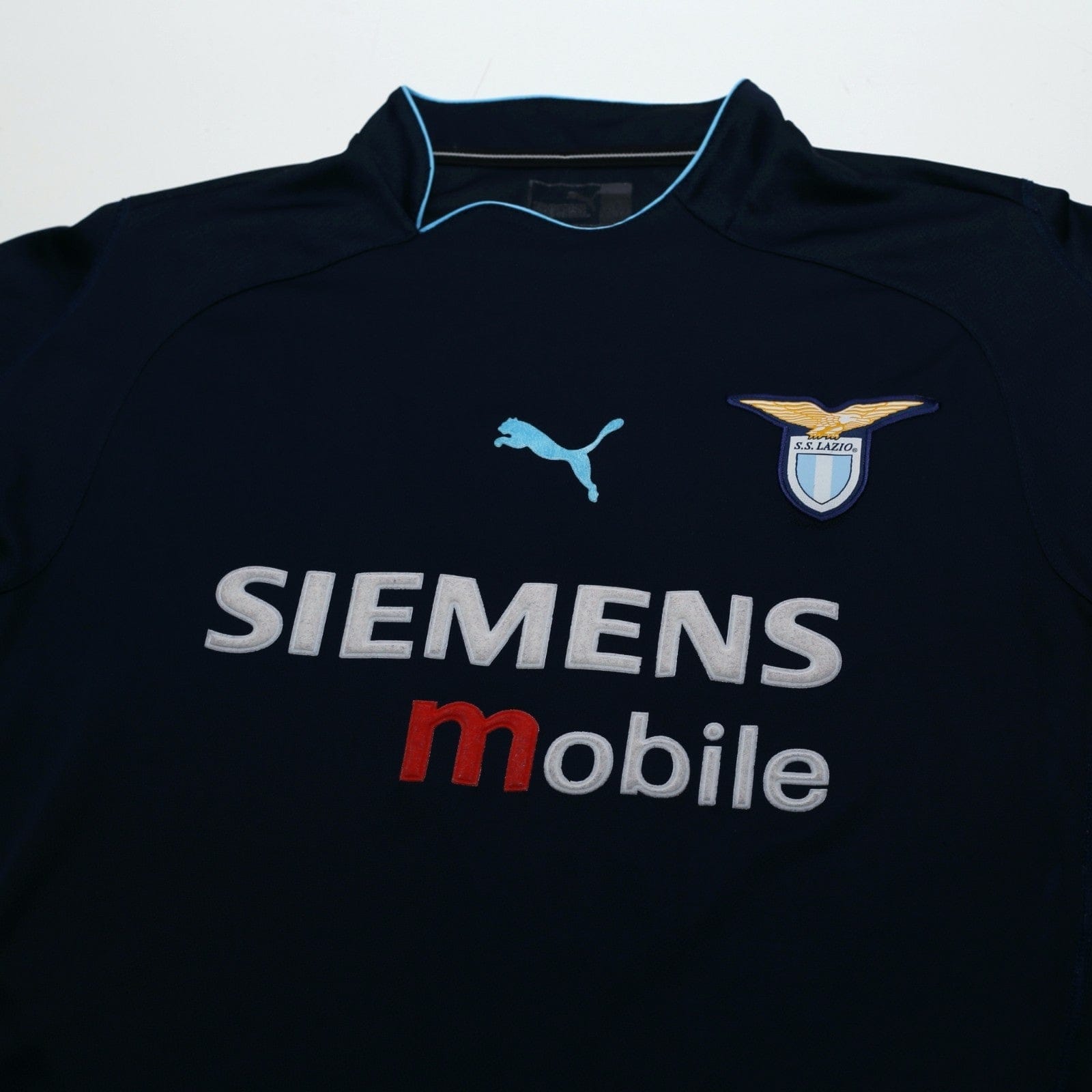 2002/03 Claudio Lopez #7 Lazio Vintage PUMA Away Football Shirt (M)