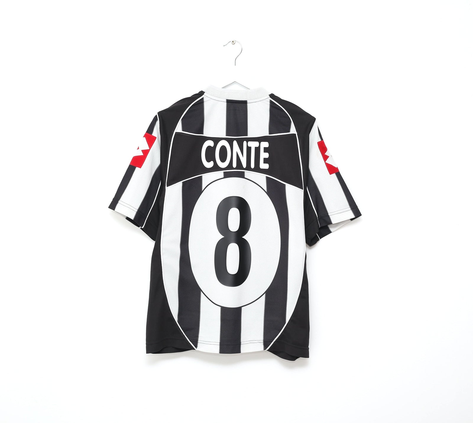 2002/03 CONTE #8 Juventus Vintage Lotto Home Football Shirt Jersey (L)