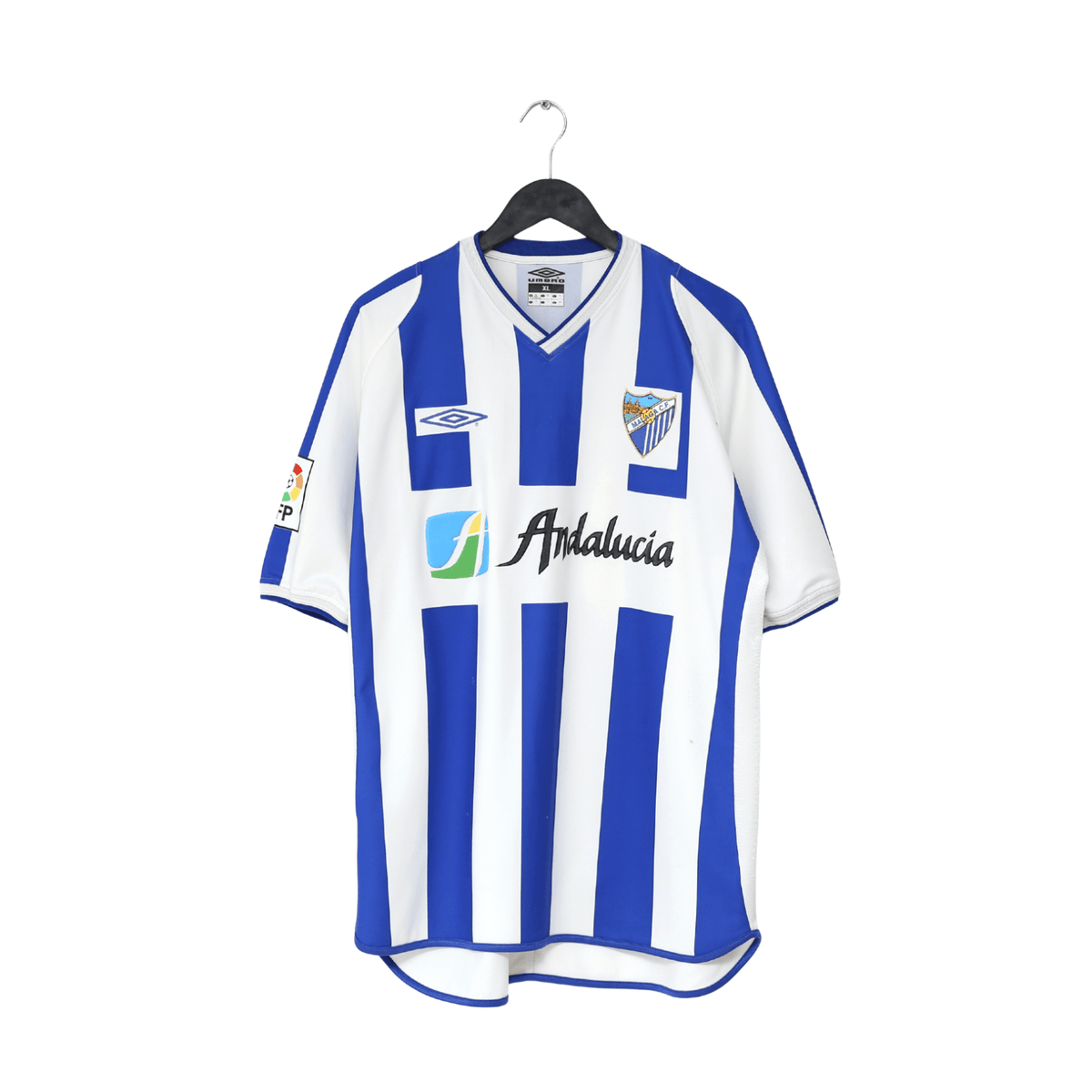 2002/03 D. SILVA #9 Malaga Vintage Umbro Home Football Shirt (XL)