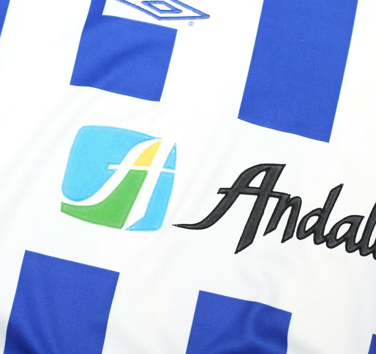 2002/03 D. SILVA #9 Malaga Vintage Umbro Home Football Shirt (XL)