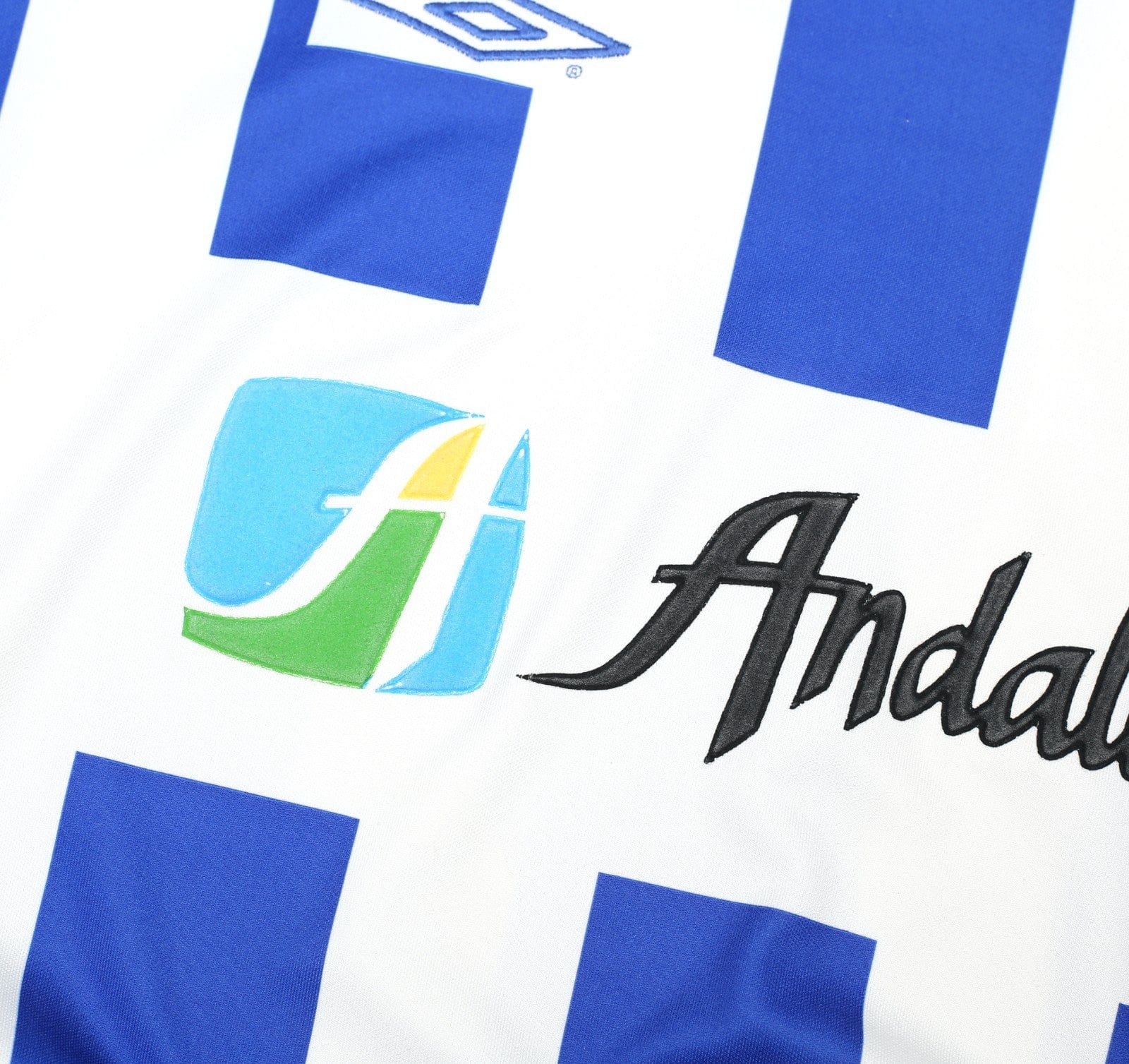 2002/03 D. SILVA #9 Malaga Vintage Umbro Home Football Shirt (XL)