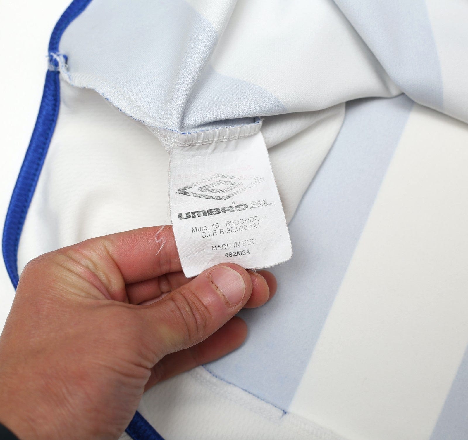 2002/03 D. SILVA #9 Malaga Vintage Umbro Home Football Shirt (XL)