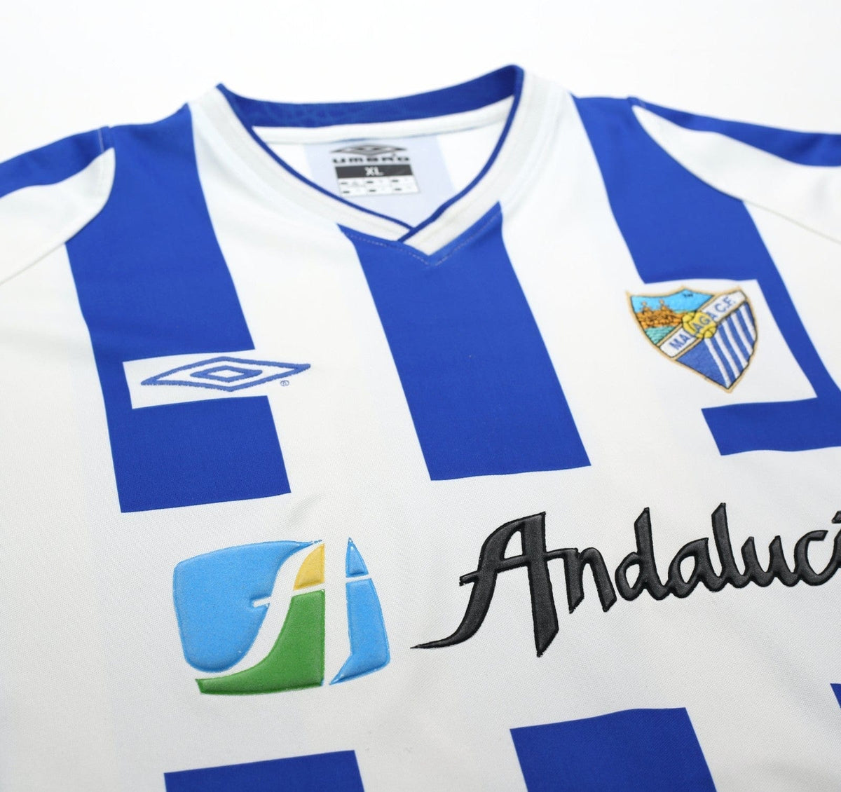 2002/03 D. SILVA #9 Malaga Vintage Umbro Home Football Shirt (XL)