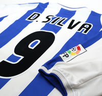 2002/03 D. SILVA #9 Malaga Vintage Umbro Home Football Shirt (XL)