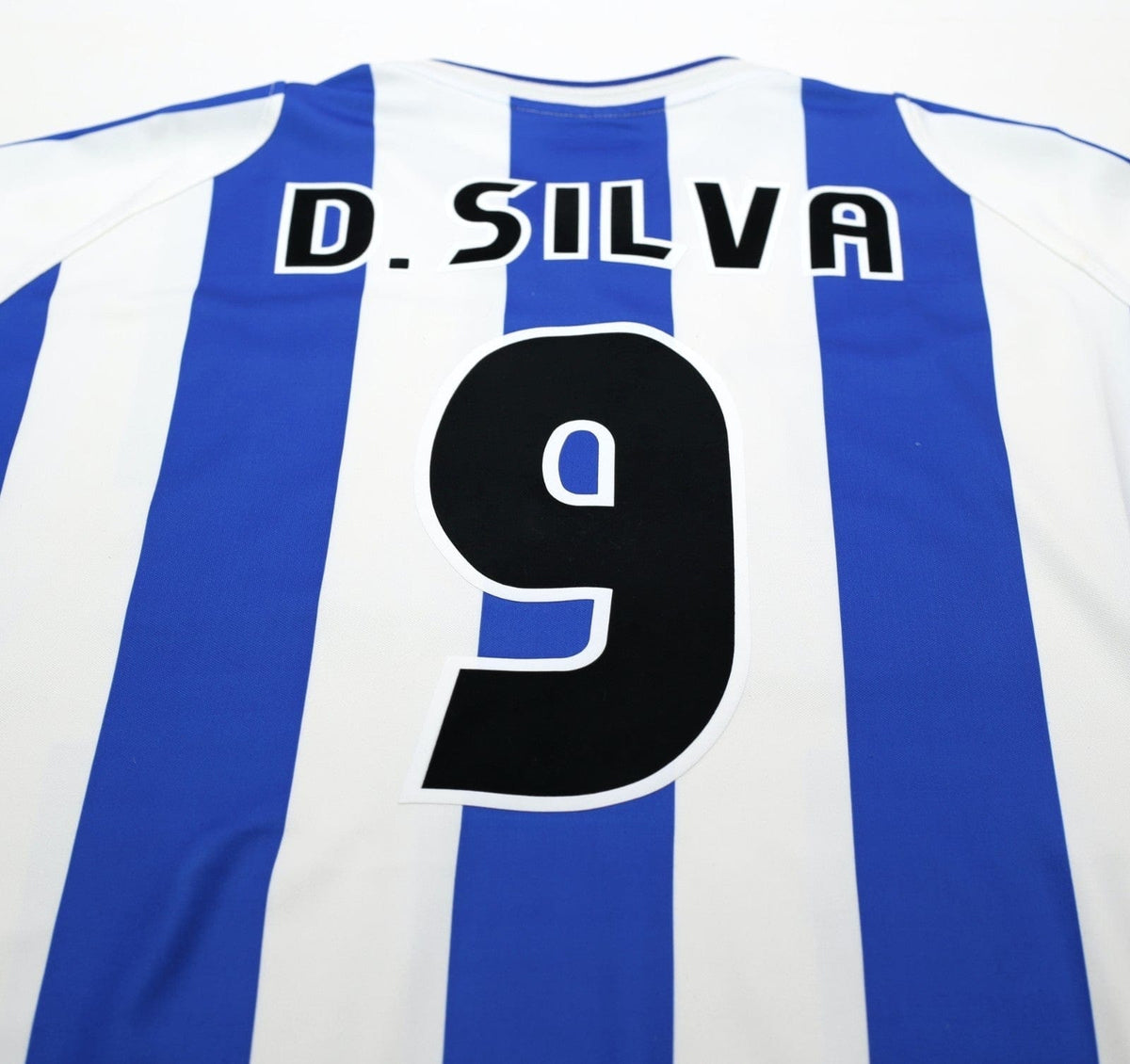 2002/03 D. SILVA #9 Malaga Vintage Umbro Home Football Shirt (XL)
