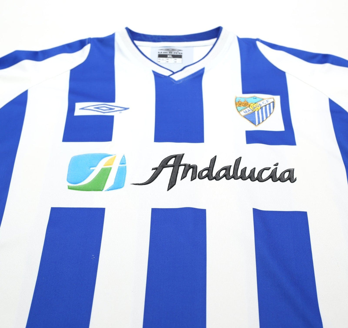 2002/03 D. SILVA #9 Malaga Vintage Umbro Home Football Shirt (XL)