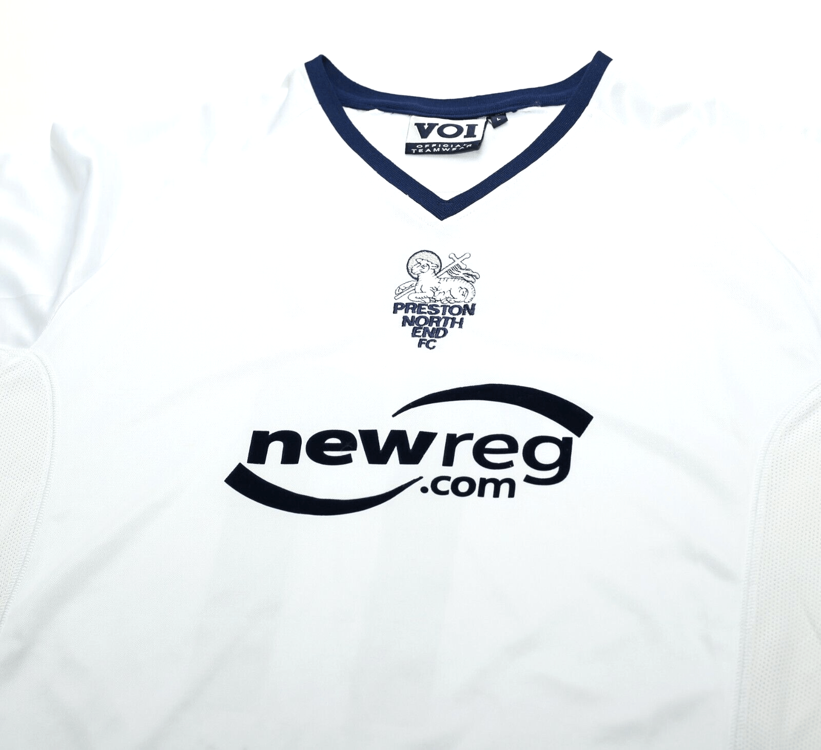 2002/03 David HEALY #11 Preston North End MATCH WORN Home Football Shirt (L)