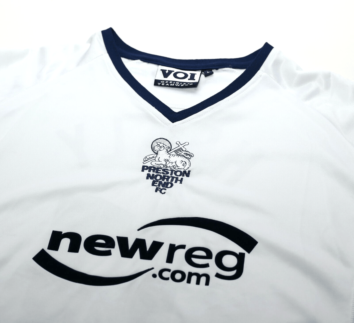 2002/03 David HEALY #11 Preston North End MATCH WORN Home Football Shirt (L)