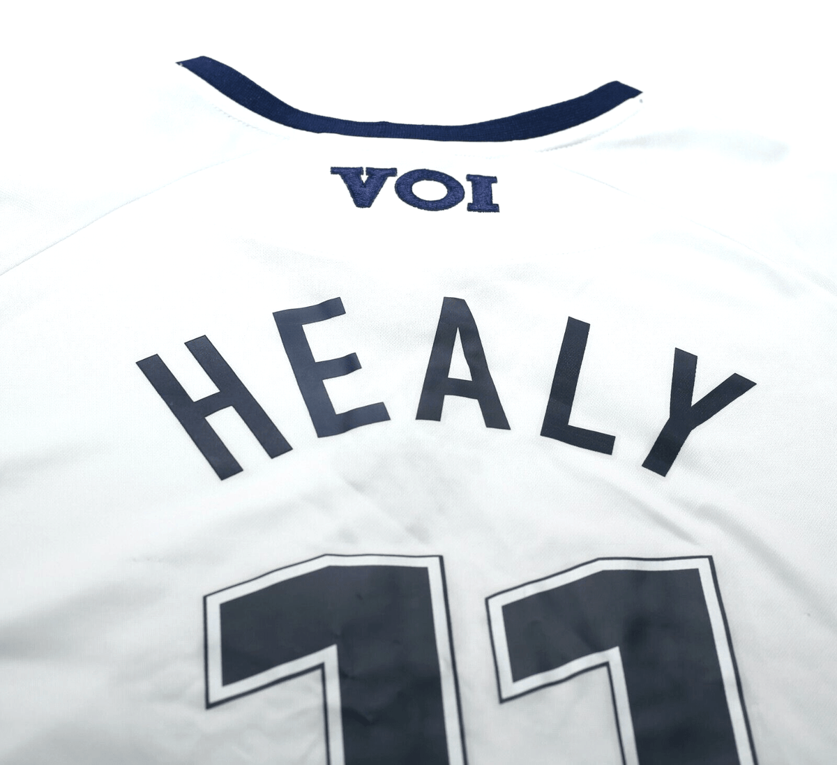 2002/03 David HEALY #11 Preston North End MATCH WORN Home Football Shirt (L)