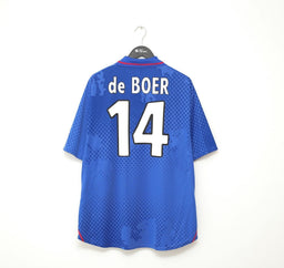 2002/03 de Boer #14 Rangers Vintage Diadora Home Football Shirt Jersey (XXL)