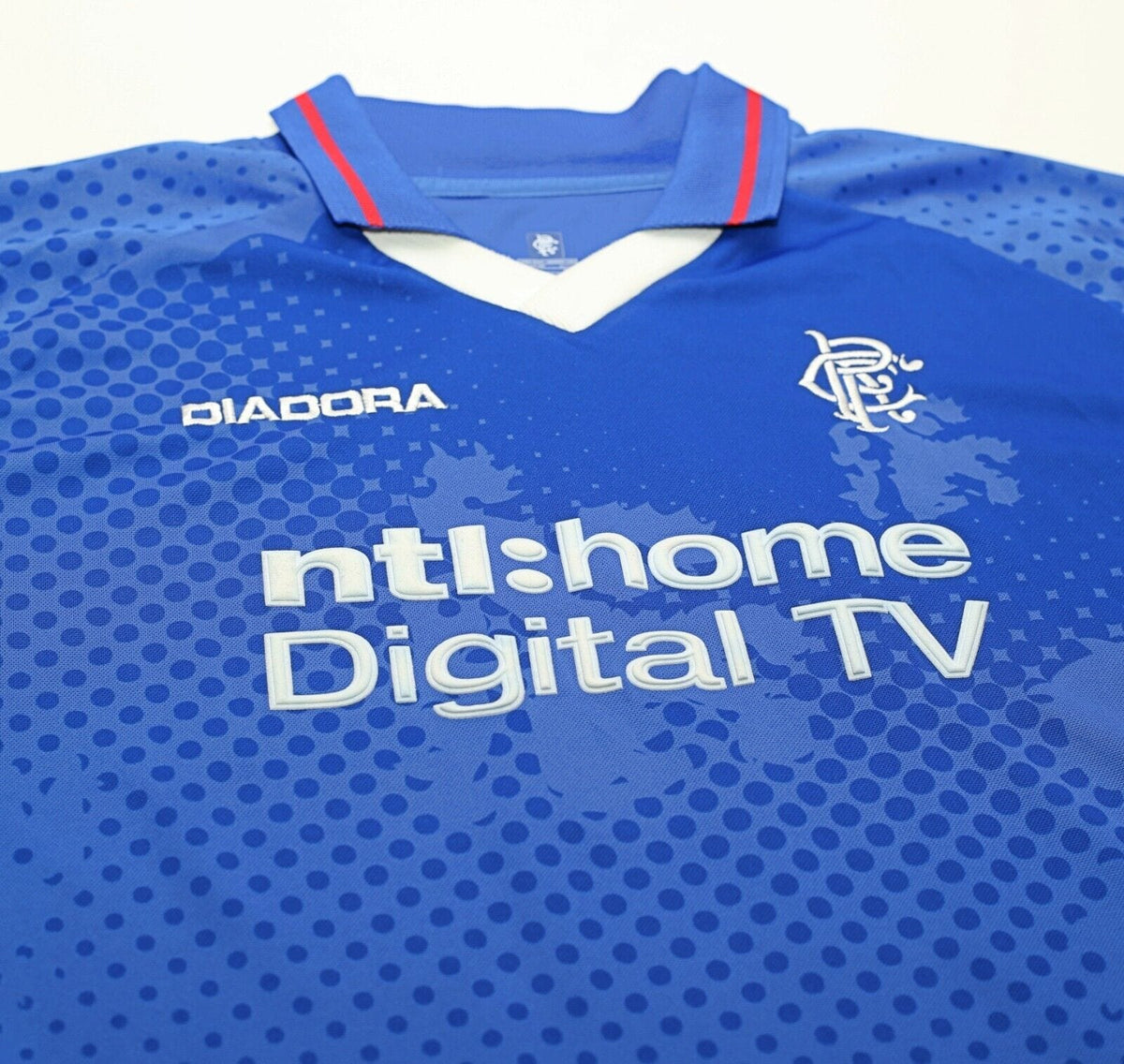 2002/03 de Boer #14 Rangers Vintage Diadora Home Football Shirt Jersey (XXL)