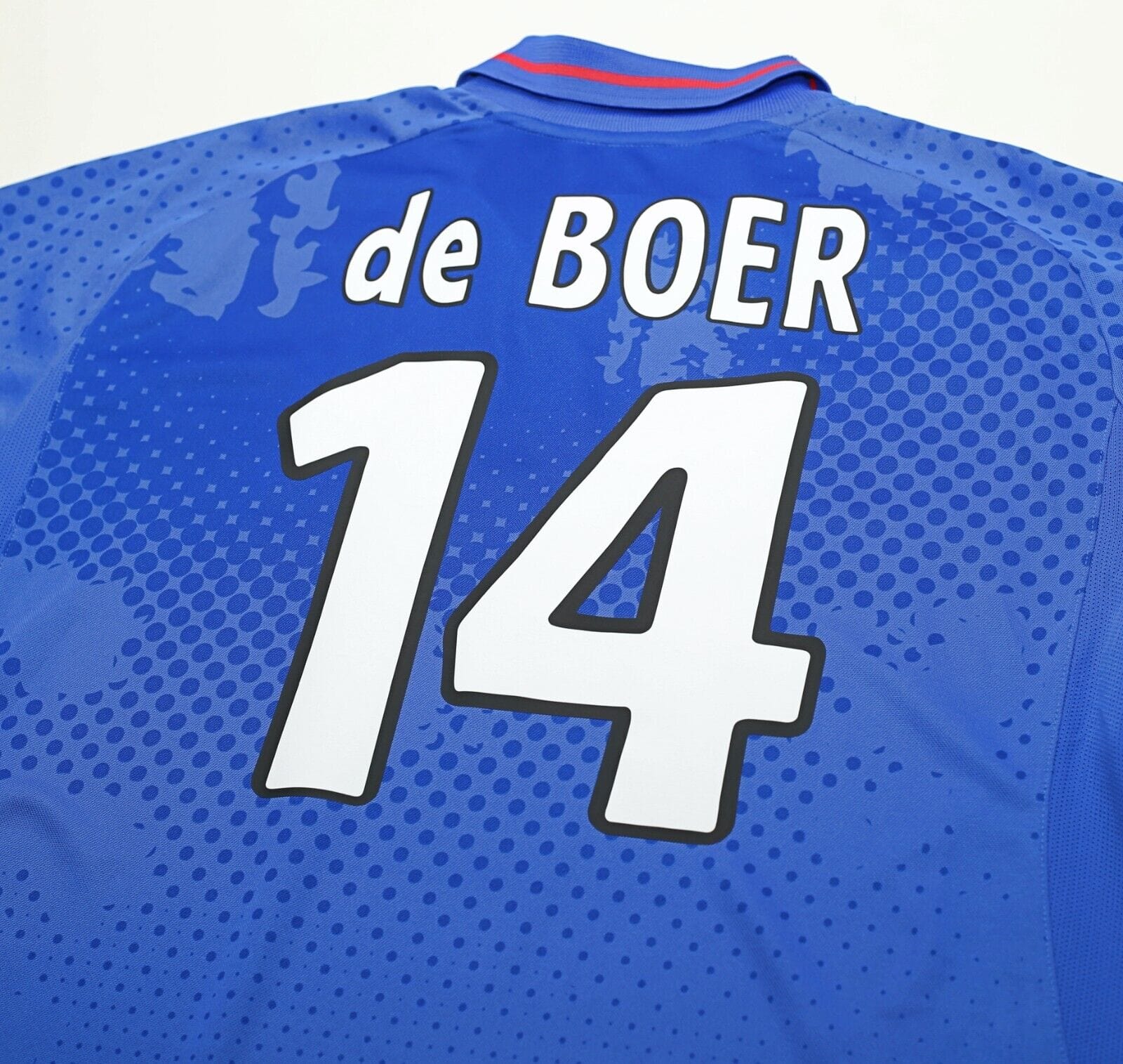 2002/03 de Boer #14 Rangers Vintage Diadora Home Football Shirt Jersey (XXL)