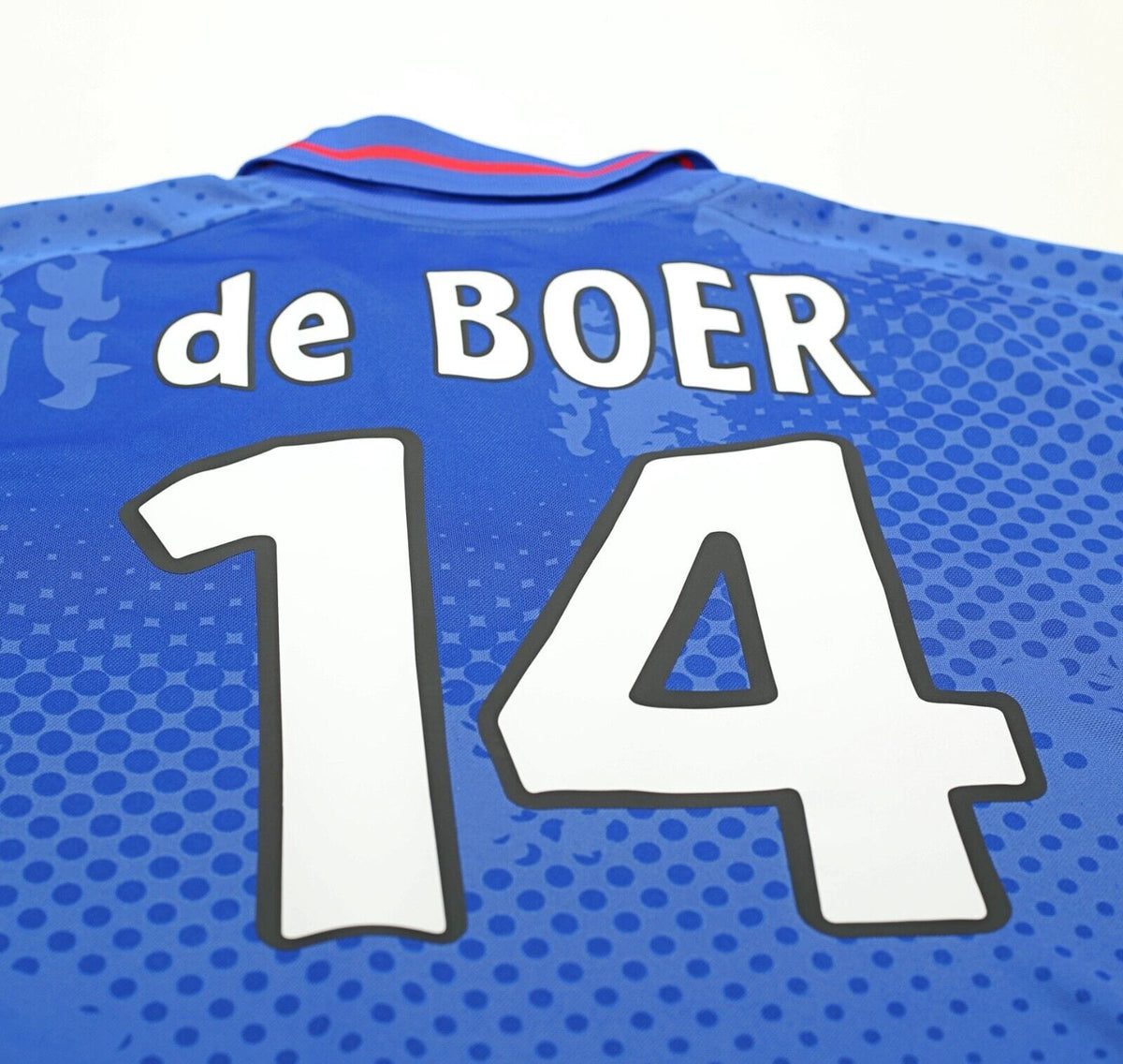 2002/03 de Boer #14 Rangers Vintage Diadora Home Football Shirt Jersey (XXL)