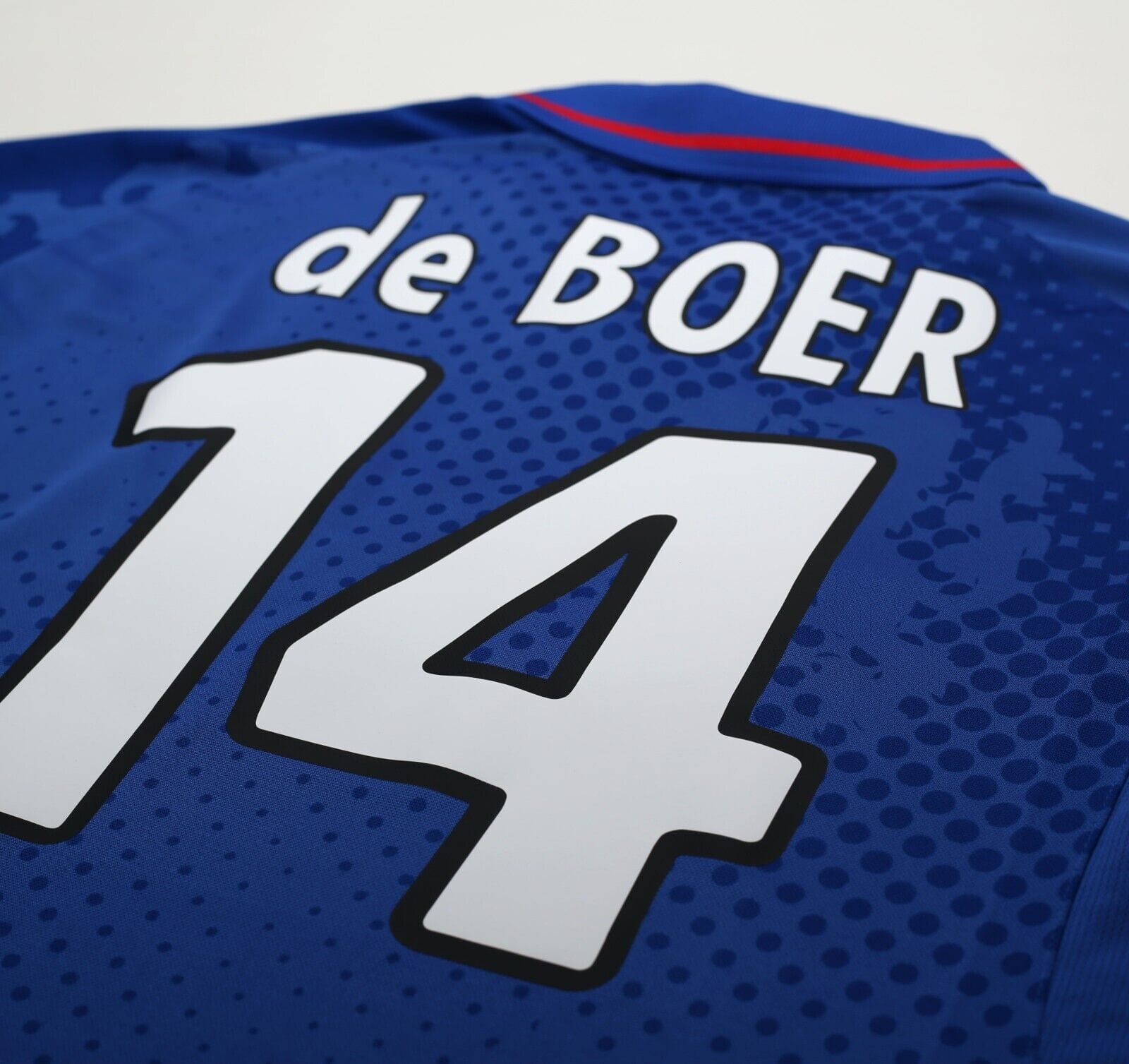 2002/03 de BOER #14 RANGERS Vintage Diadora Home Football Shirt (L)