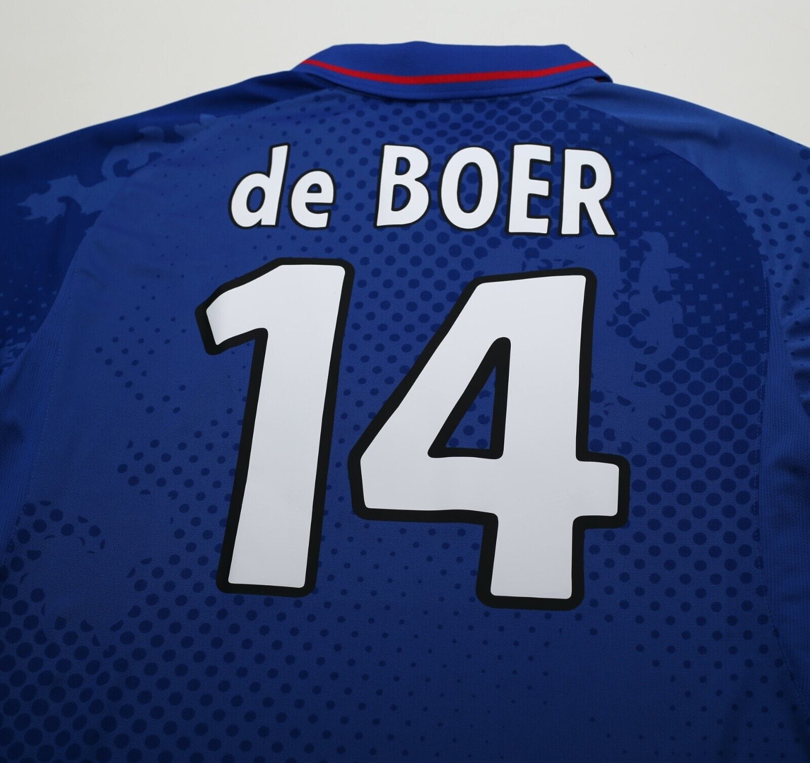 2002/03 de BOER #14 RANGERS Vintage Diadora Home Football Shirt (L)