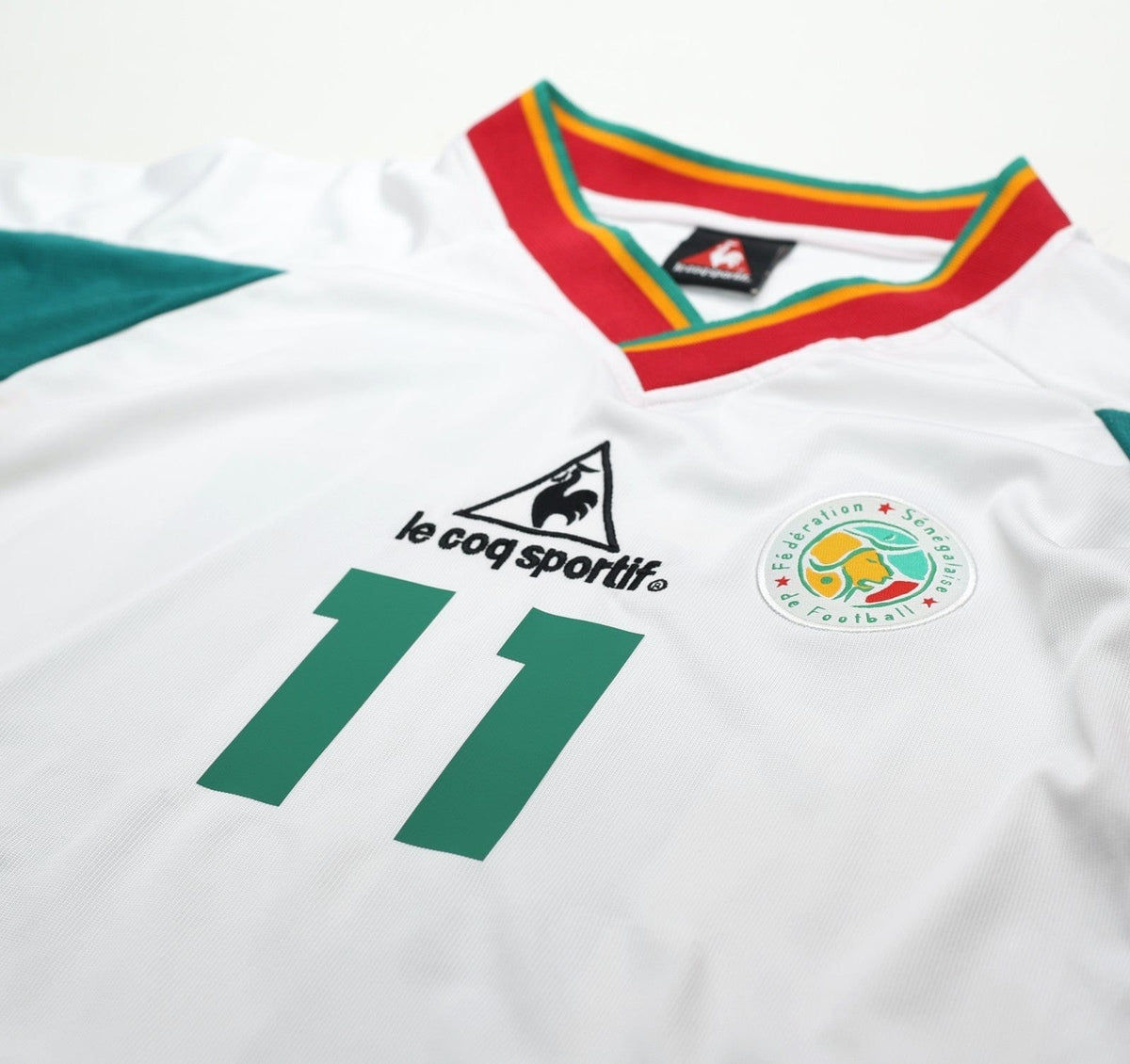 2002/03 DIOUF #11 Senegal Vintage LCS Home Football Shirt (XL/XXL)