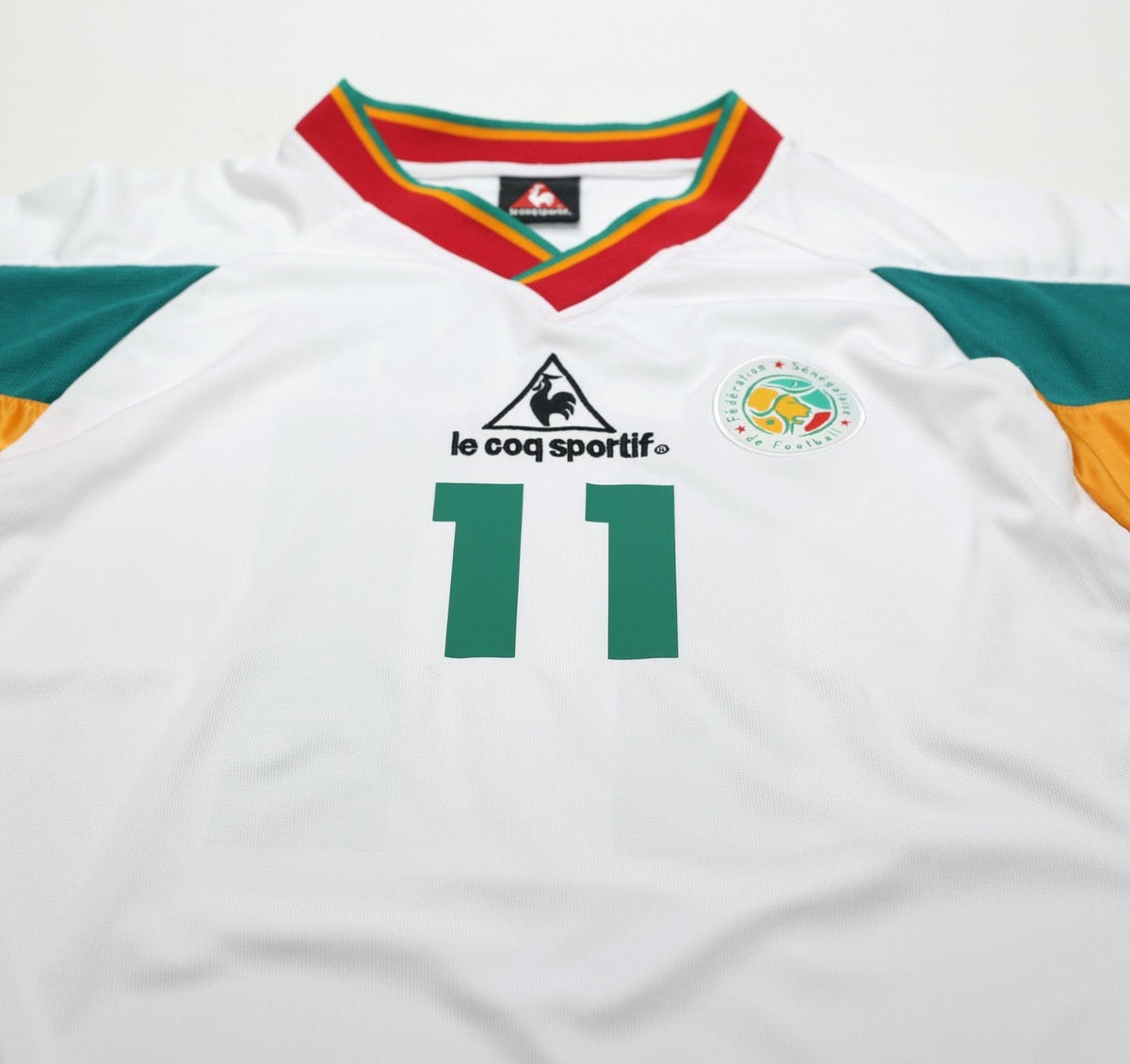 2002/03 DIOUF #11 Senegal Vintage LCS Home Football Shirt (XL/XXL)