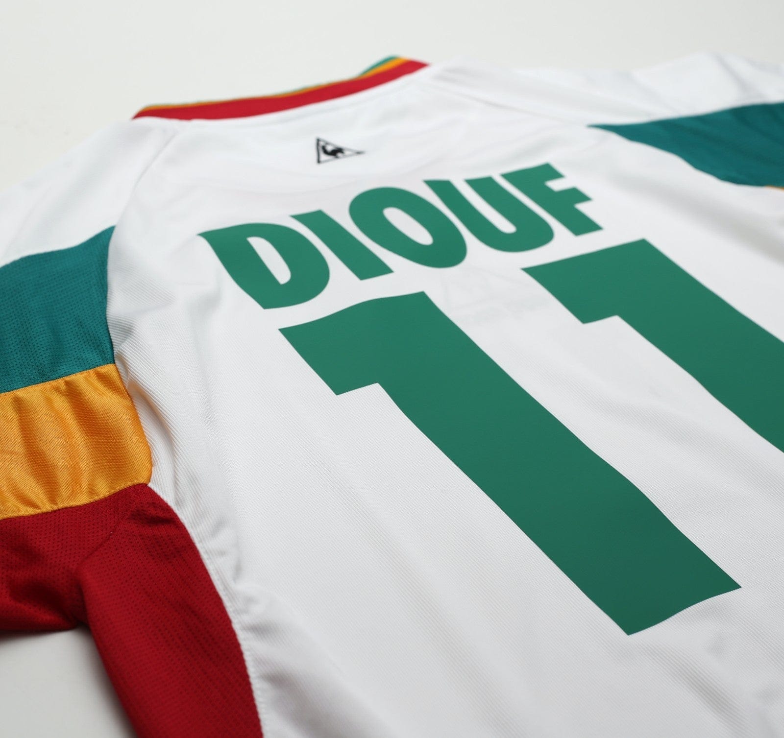 2002/03 DIOUF #11 Senegal Vintage LCS Home Football Shirt (XL/XXL)