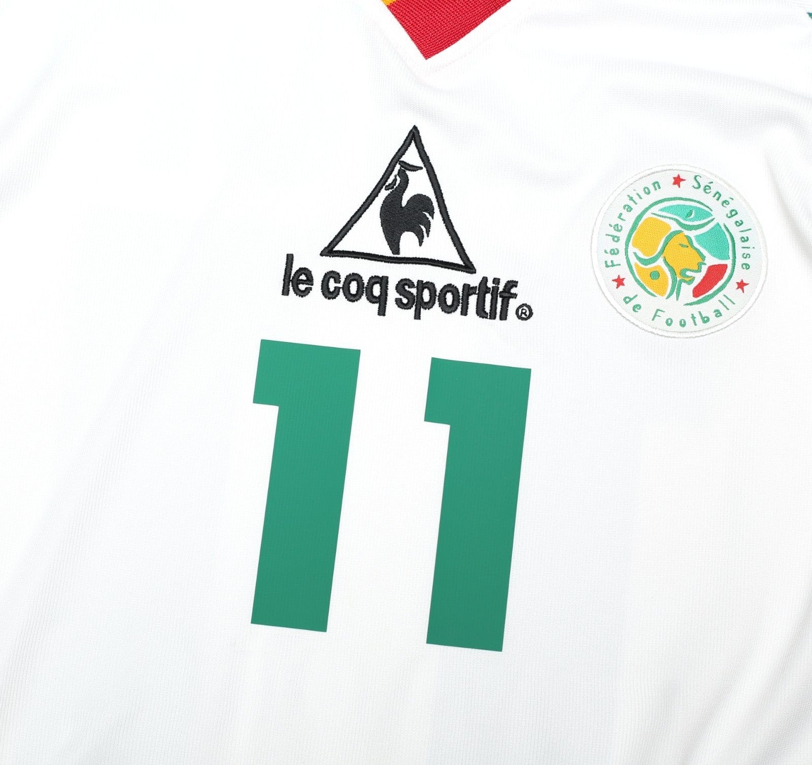 2002/03 DIOUF #11 Senegal Vintage LCS Home Football Shirt (XL/XXL)