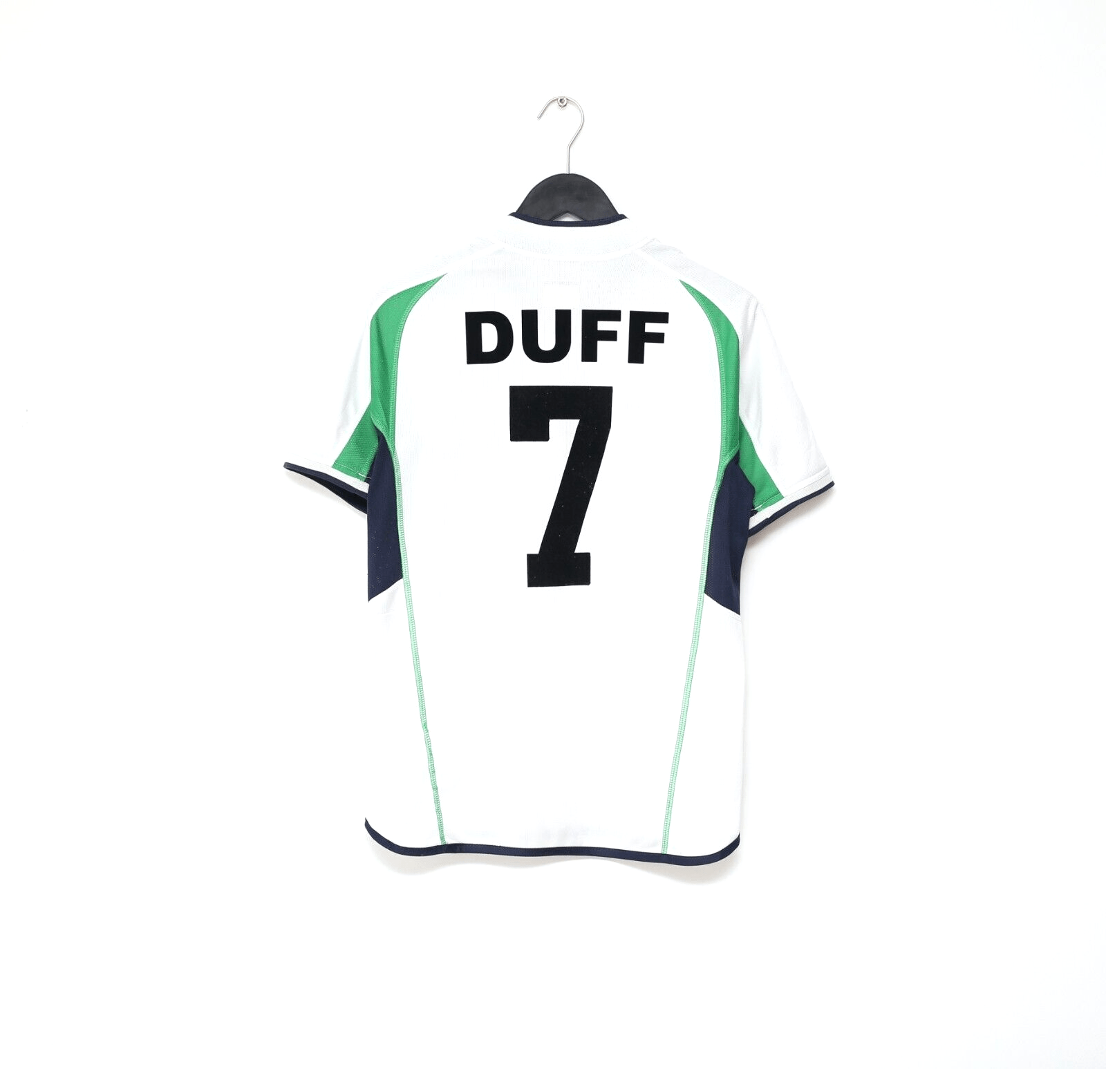 2002/03 DUFF #7 Ireland Vintage Umbro Away Football Shirt (S) World Cup 2002