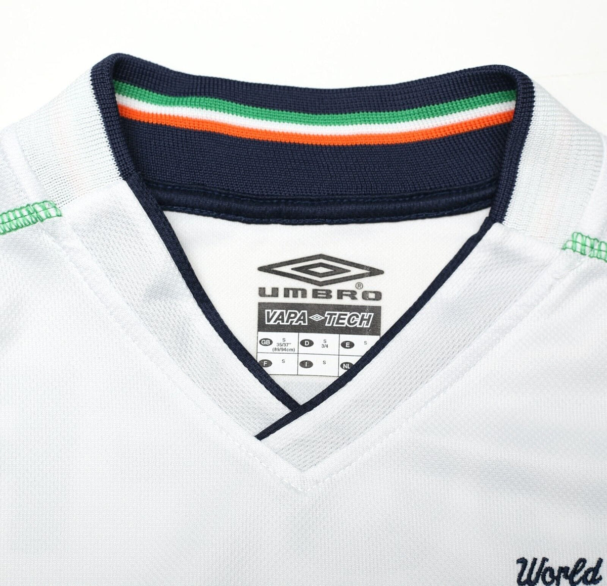 2002/03 DUFF #7 Ireland Vintage Umbro Away Football Shirt (S) World Cup 2002