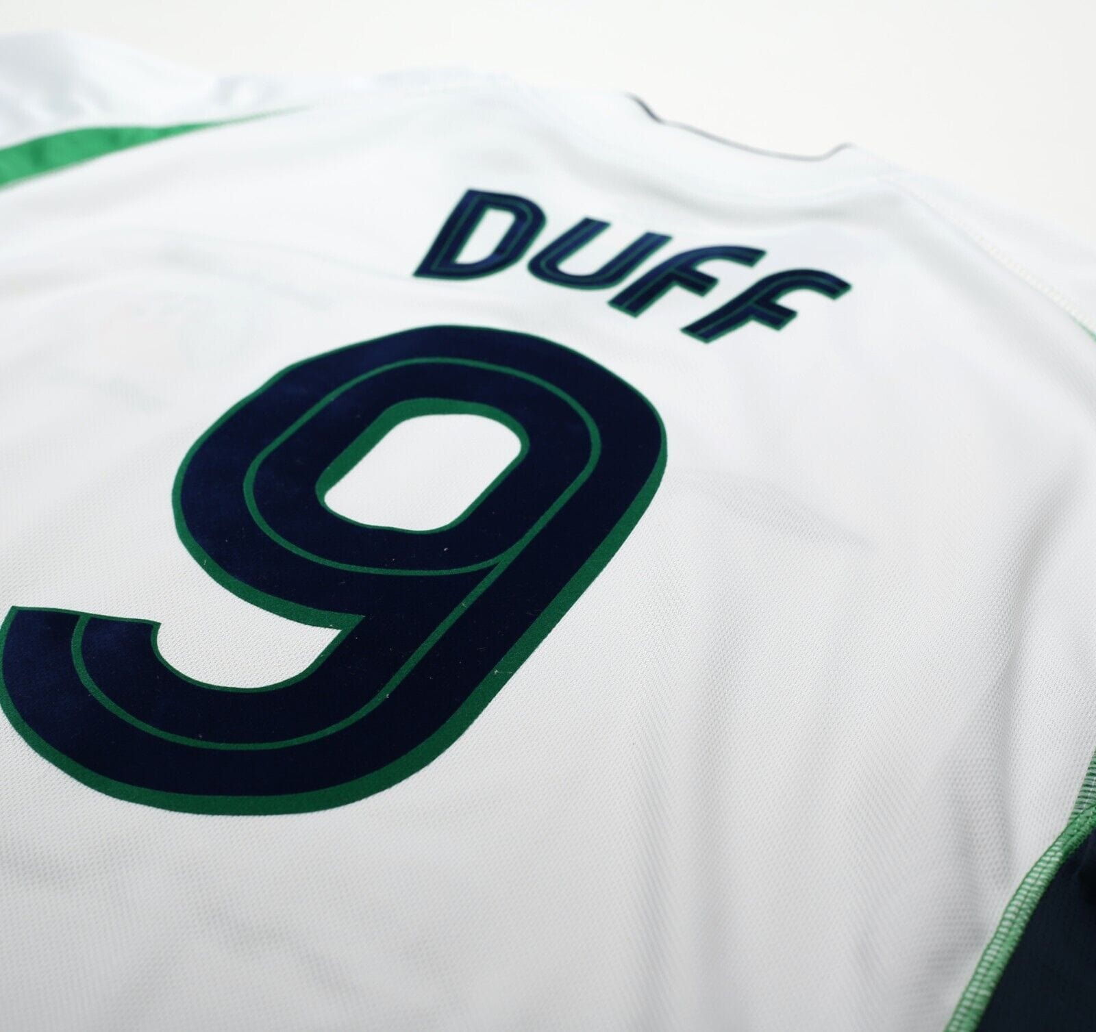 2002/03 DUFF #9 Ireland Vintage Umbro Away Football Shirt (XXL) World Cup 2002