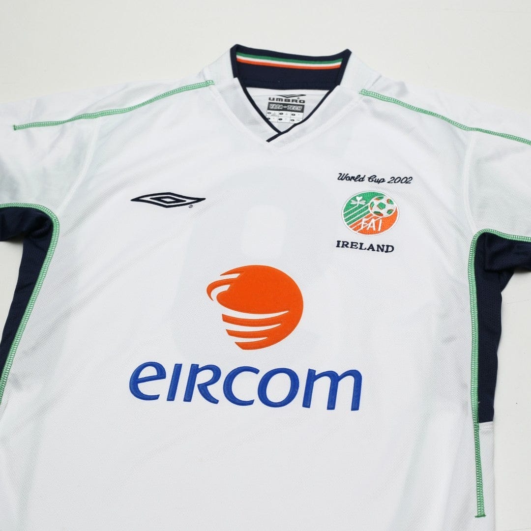 2002/03 Duff #9 Ireland Vintage Umbro Home Football Shirt (S)