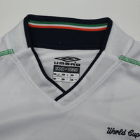 2002/03 Duff #9 Ireland Vintage Umbro Home Football Shirt (S)