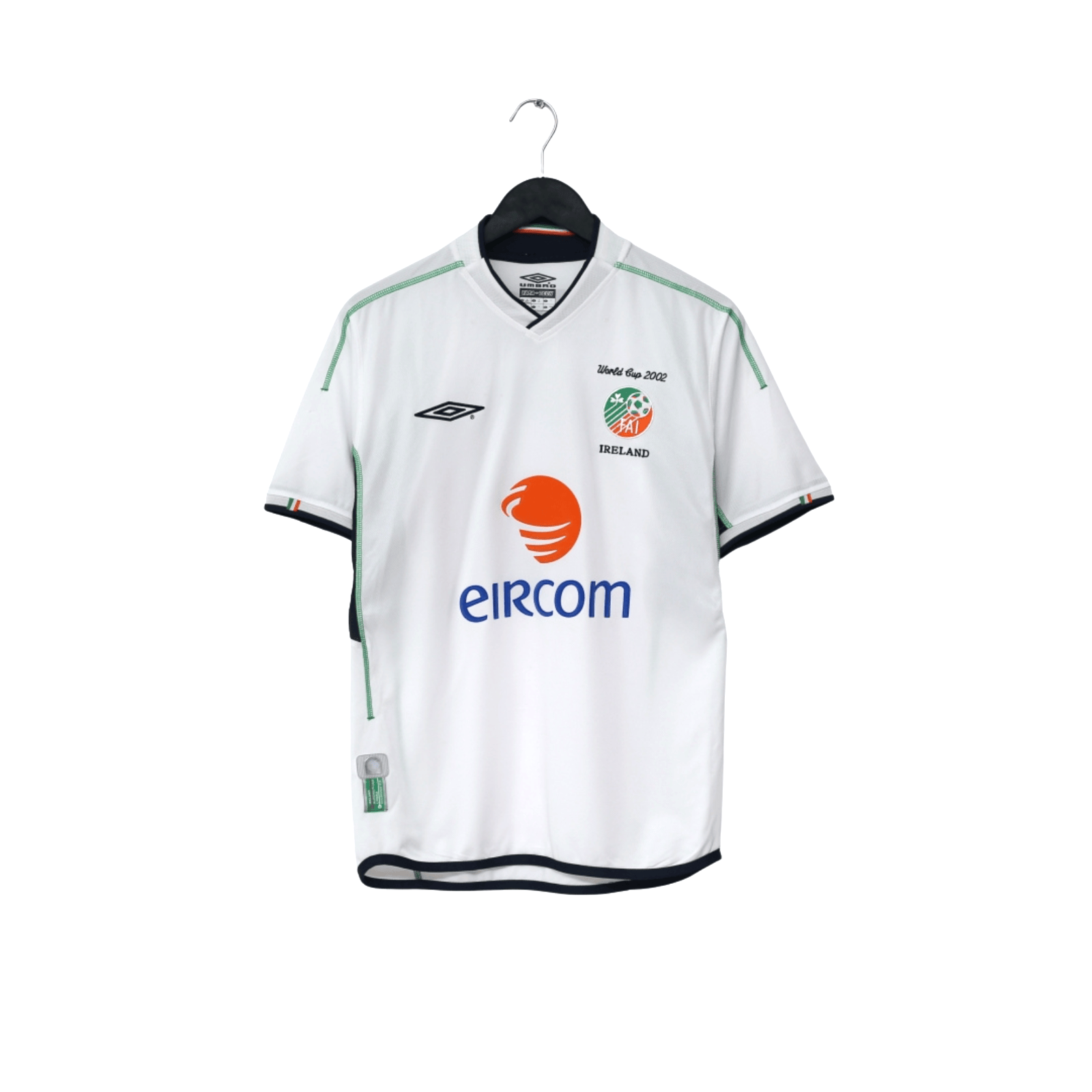 2002/03 Duff #9 Ireland Vintage Umbro Home Football Shirt (S)