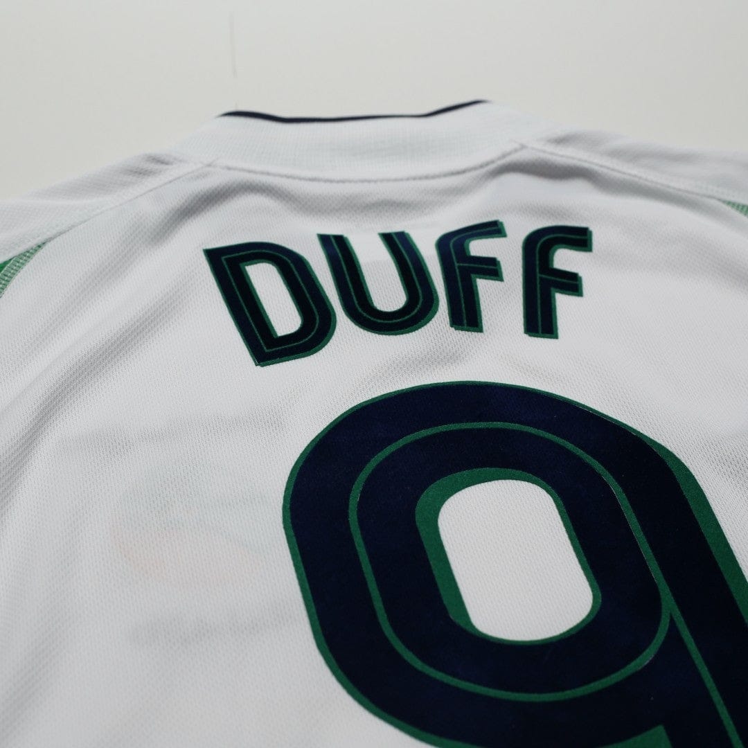 2002/03 Duff #9 Ireland Vintage Umbro Home Football Shirt (S)
