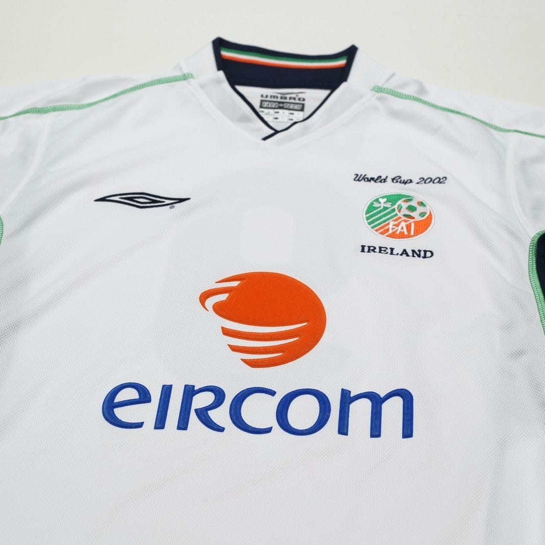 2002/03 Duff #9 Ireland Vintage Umbro Home Football Shirt (S)