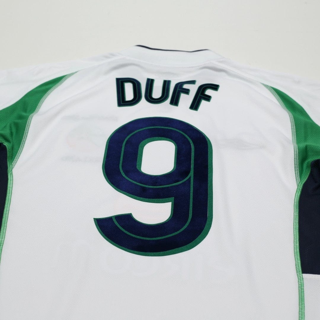 2002/03 Duff #9 Ireland Vintage Umbro Home Football Shirt (S)