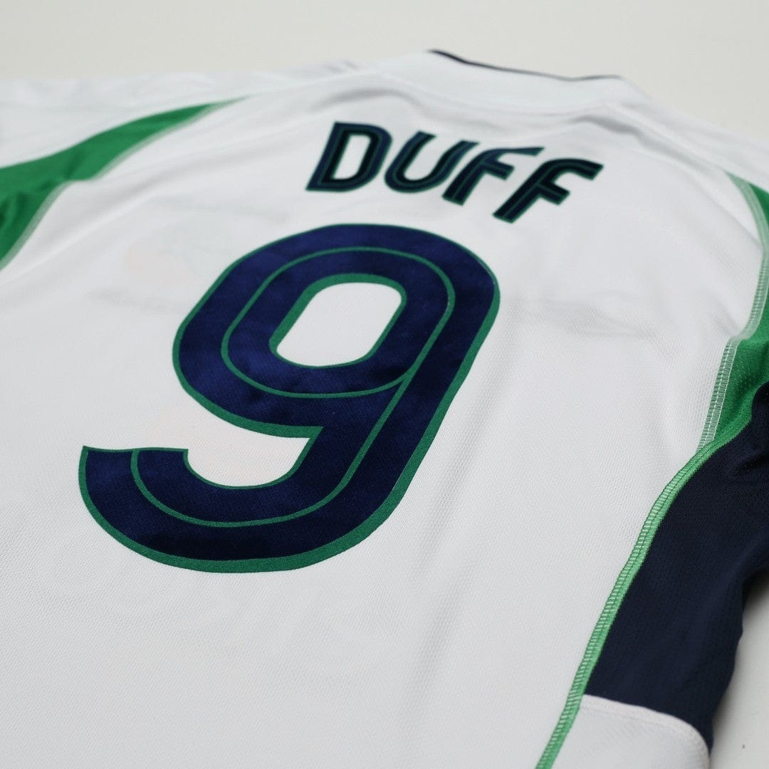2002/03 Duff #9 Ireland Vintage Umbro Home Football Shirt (S)