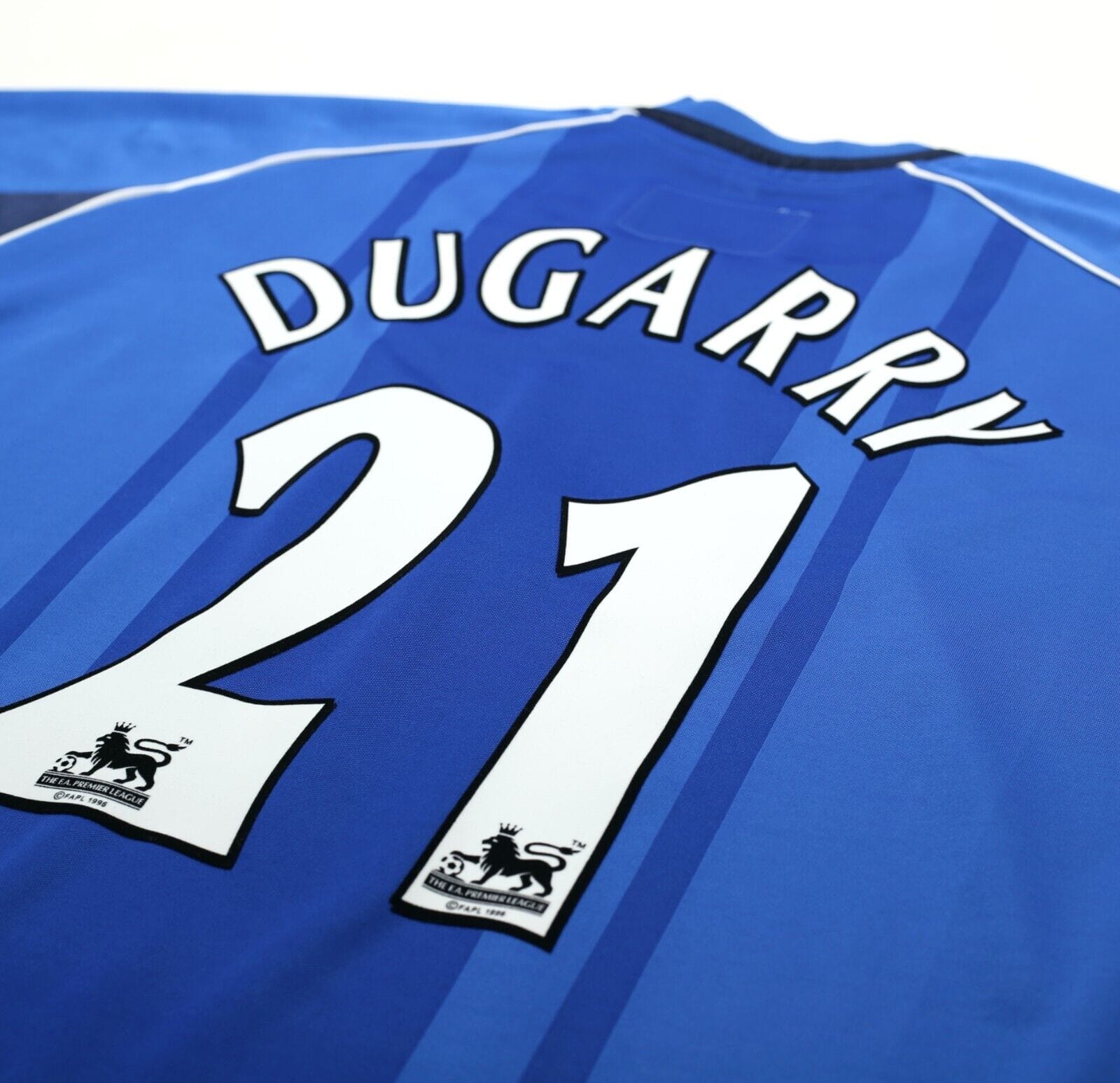 2002/03 DUGARRY #21 Birmingham City Vintage LCS Home Football Shirt (L) MINT