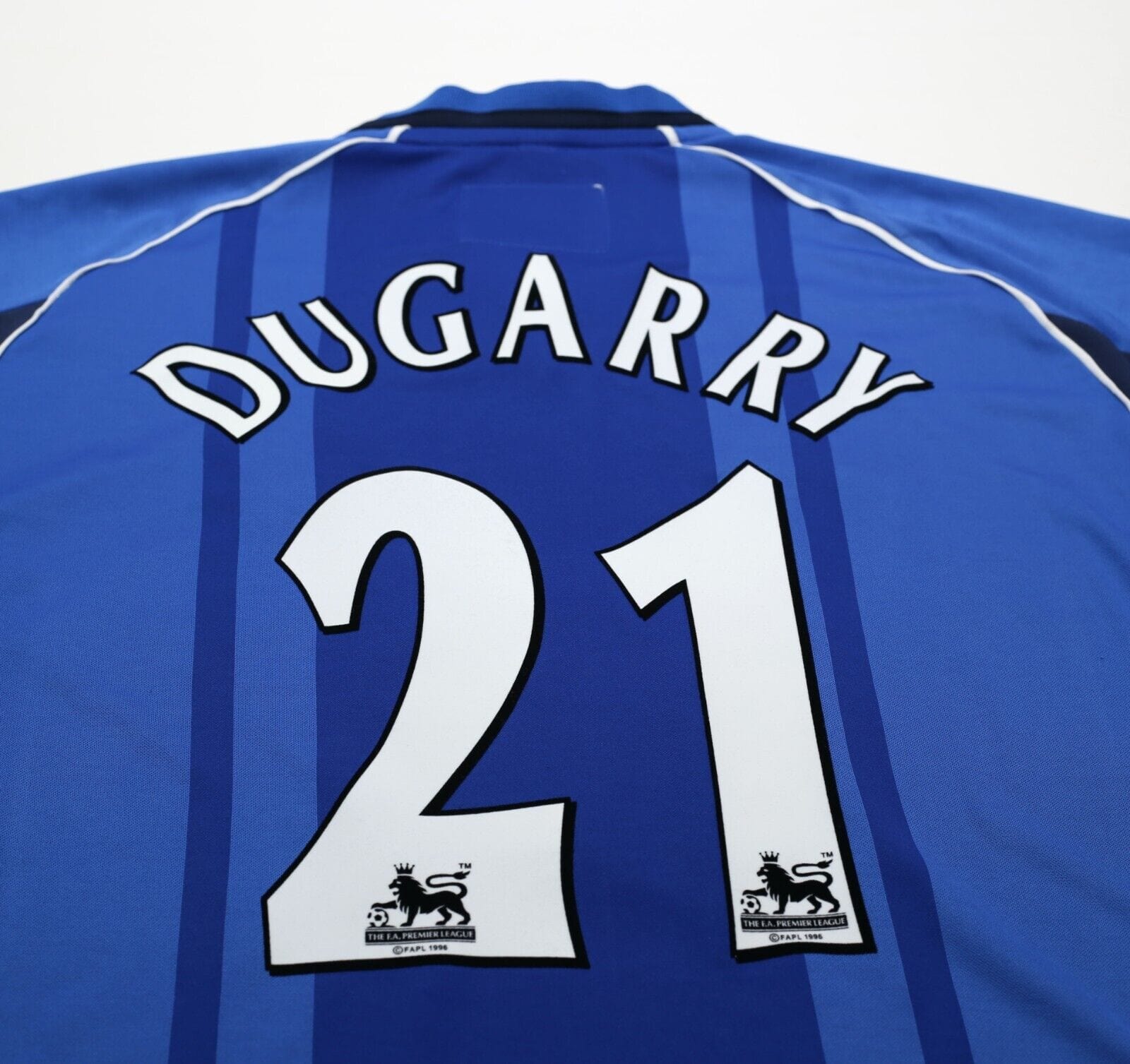 2002/03 DUGARRY #21 Birmingham City Vintage LCS Home Football Shirt (M)