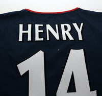 2002/03 HENRY #14 Arsenal Vintage Nike Away Football Shirt (L)