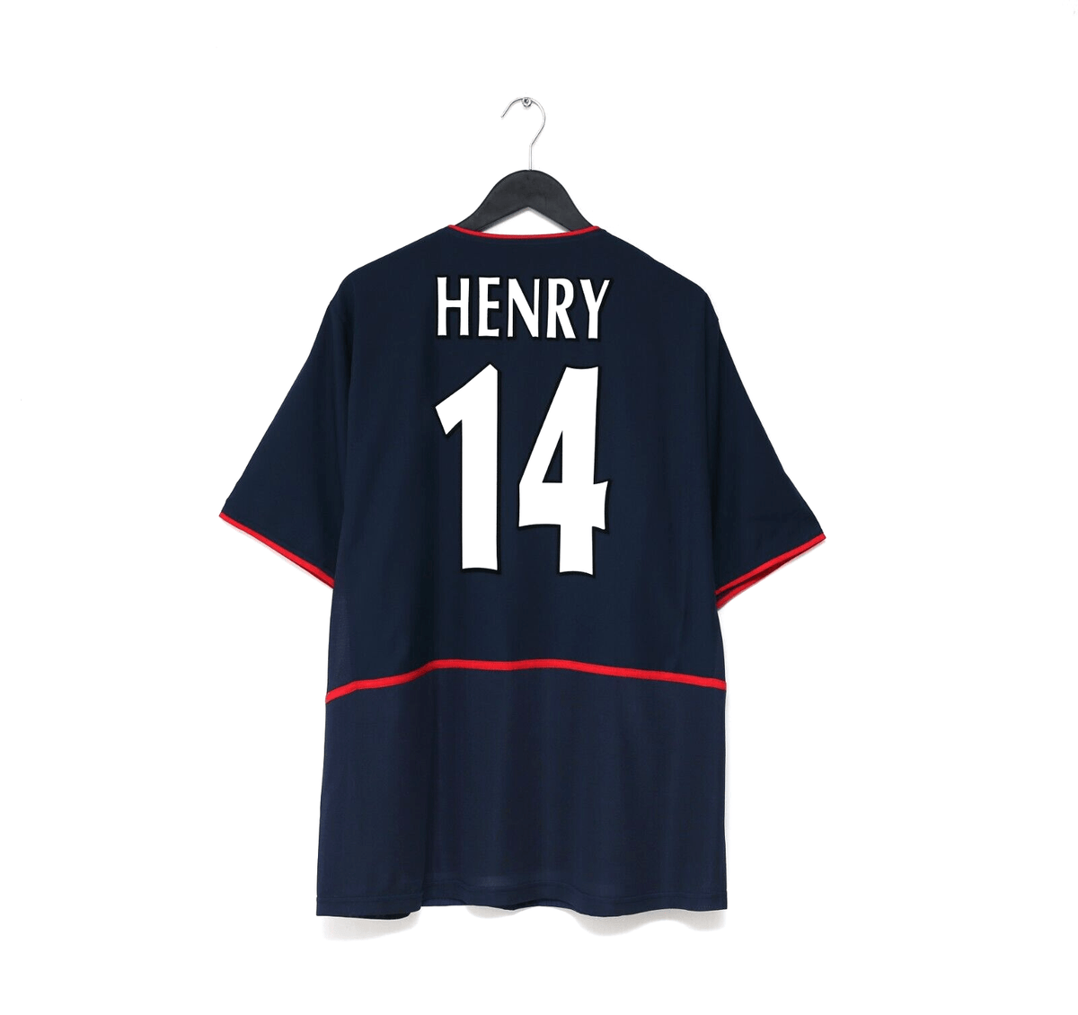 2002/03 HENRY #14 Arsenal Vintage Nike Away Football Shirt (XL)